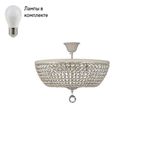 Люстра потолочная с Led лампочками в комплекте Arti Lampadari Nobile E 1.3.40.2.100 WG+Lamps 