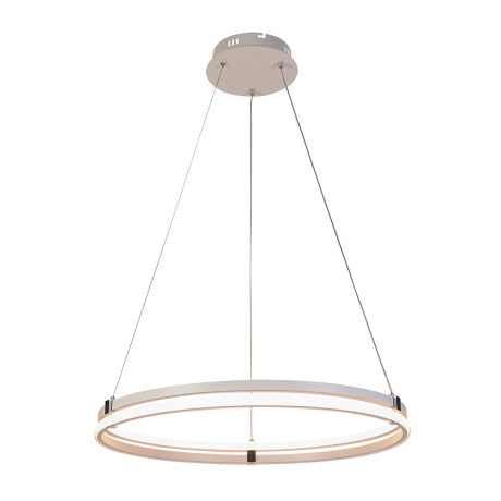 Подвесная диммируемая люстра с пультом ДУ Profit Light 6038/1 WHT+CHR 136W 