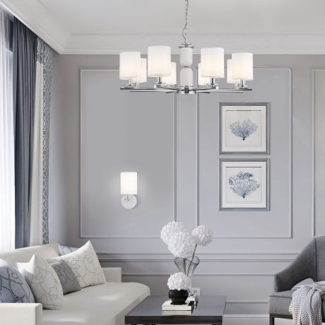 Подвесная люстра Eurosvet Caprera 60146/8 никель 