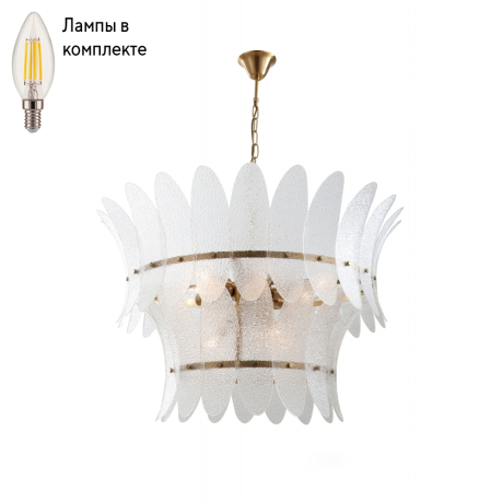 Люстра подвесная с лампочками iLamp 15602-11 ANB+CL+Lamps 