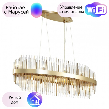 Подвесная люстра Odeon Light Ida с поддержкой Маруся 4639/16-М 