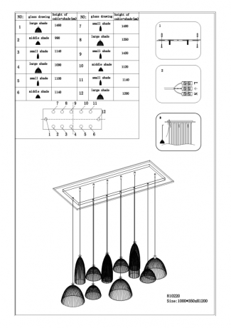 810223 Подвесная люстра Lightstar с поддержкой Алисы, Simple light 810 