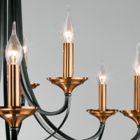 Подвесная люстра Eurosvet Lazzaro 60098/9 черный a045217