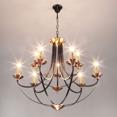 Подвесная люстра Eurosvet Lazzaro 60098/9 черный a045217 