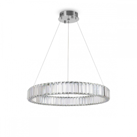 Подвесная диммируемая люстра с пультом ДУ Freya Tier FR5257PL-L25CH 