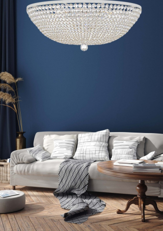 Люстра потолочная с Led лампочками в комплекте Arti Lampadari Nobile E 1.3.60.100 WG+Lamps 