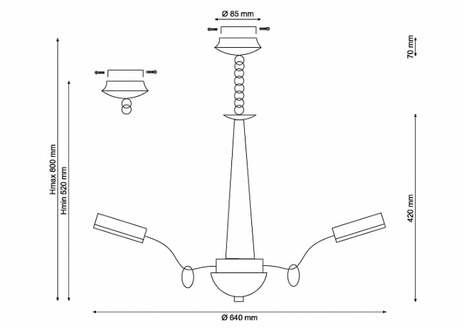 Natura 156.6 Подвесная люстра Lucia Tucci 