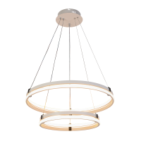 Подвесная диммируемая люстра с пультом ДУ Profit Light 6038/2 WHT+CHR 226W