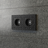 Рамка на 2 поста Werkel Hammer черный W0022408