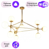Люстра с поддержкой Алисы На штанге APLOYT APL.606.07.10-A 