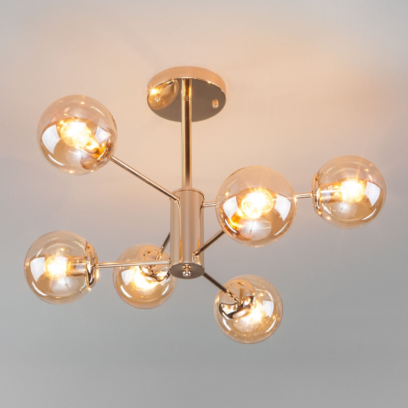 Люстра на штанге Eurosvet Ascot 30166/6 золото a047250 