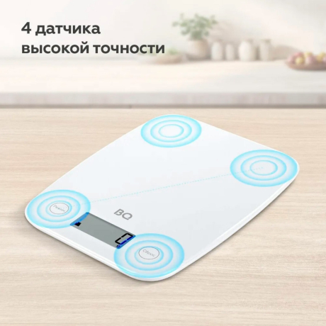 Нарушена упаковка! <797439> Весы кухонные BQ (БИ-КЬЮ) KS1006, электронный дисплей, максимальный вес 5 кг, тарокомпенсация, пластик, 86191523 (457485)