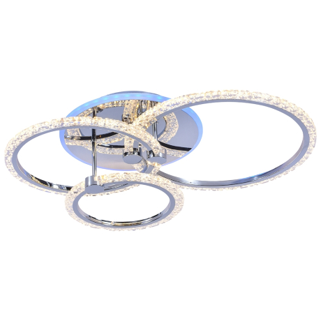 Светодиодная диммируемая люстра с ПДУ Profit Light 8027/3 CHR 