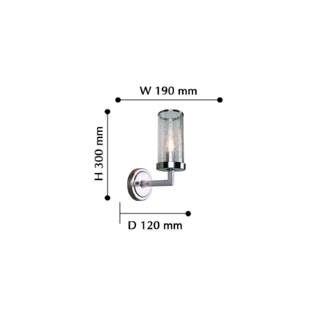 Бра с лампочкой Favourite Assembly 2374-1W+Lamps E14 Свеча 