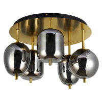 Потолочная люстра с 5 LED лампами. Комплект от Lustrof №618748-709174