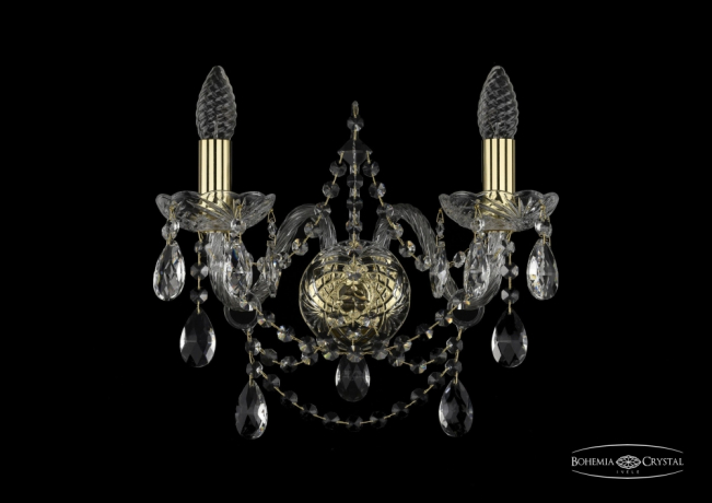 1411B/2/160/G Бра Bohemia Ivele Crystal 