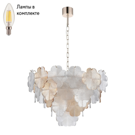 Люстра подвесная с лампочками Arte lamp A4077LM-10GO+Lamps 