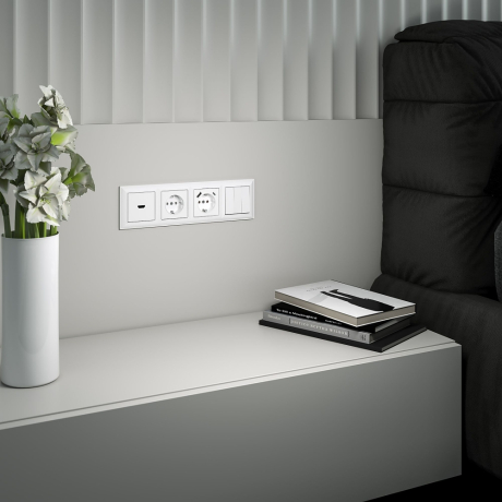 Рамка на 4 поста (белый) Werkel W0042201