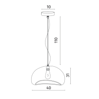 Подвесной светильник Divinare Scandy 2444/06 SP-1