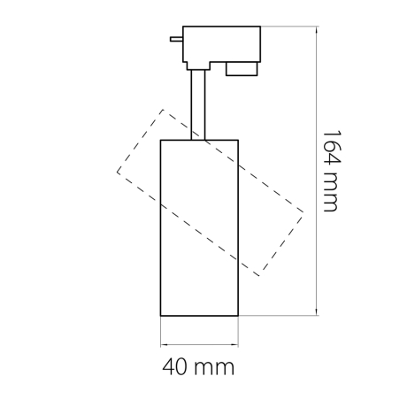Однофазный LED светильник 25W 3000/4000/6000К для трека Fuoco Lightstar 218236 