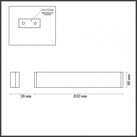 Настенный светильник Odeon Light Framant 4295/30WL 