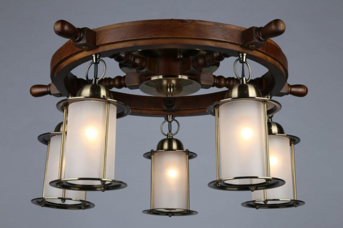 Люстра потолочная с лампочками Omnilux OML-50307-05+Lamps 