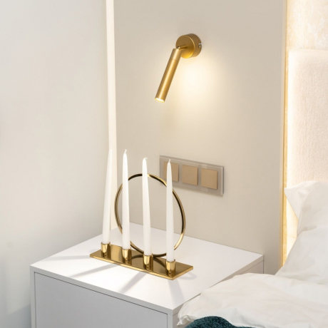 Спот Eurosvet Strong 20084/1 LED матовое золото 