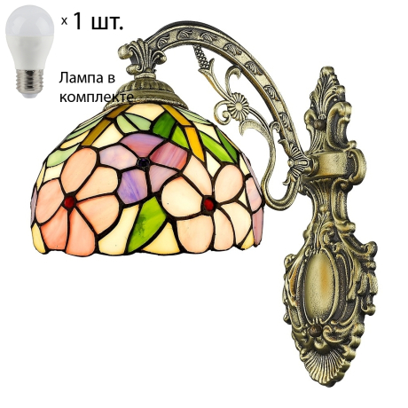 Бра с лампочкой Velante 888-801-01+Lamps E27 P45 