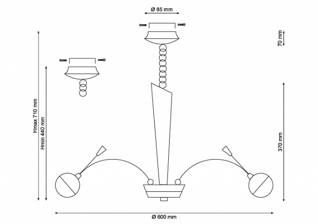 Natura 155.6 Подвесная люстра Lucia Tucci 