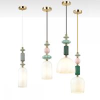 Подвесной светильник со светодиодной лампочкой E14, комплект от Lustrof. №277484-624570