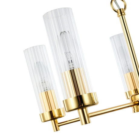 Подвесная люстра с лампочками Favourite Aesthetic 2673-5P+Lamps E14 Свеча 