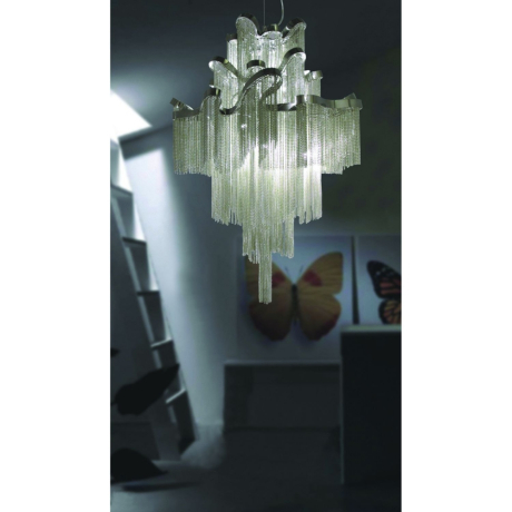 Каскадная люстра со светодиодными лампочками, комплект от Lustrof. №12420-616786 