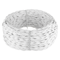 Ретро кабель витой 2х1,5 (белый) Werkel 20 м (под заказ) Werkel W6452201