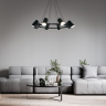 Подвесная люстра Eurosvet Splay 70147/8 черный 