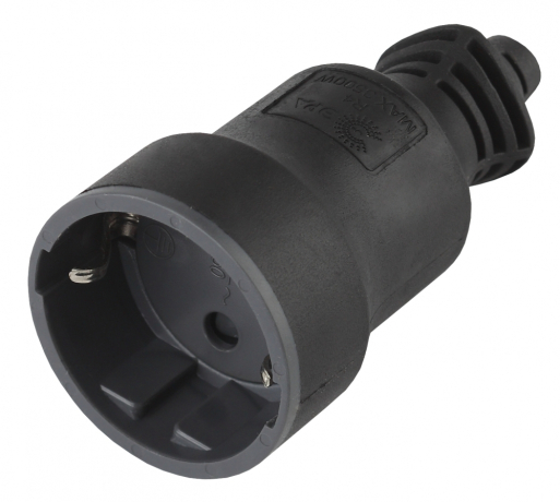 R4(B) Розетка кабельная c/з 16A прямой ввод черная Эра Б0019191