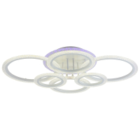 Нарушена упаковка! <333990> Светодиодная диммируемая люстра с ПДУ Profit Light 8086/6 WHT 132W+8W RGB