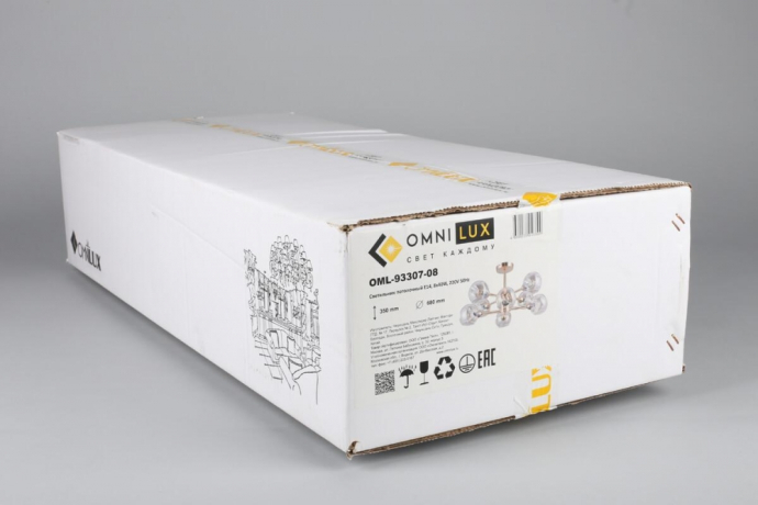 Люстра с поддержкой Маруси потолочная Omnilux OML-93307-08-M 