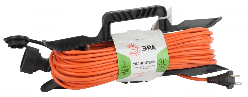 Удлинитель силовой ЭРА UFx-1-2x1.0-30m-IP44 Б0043041 