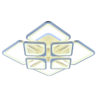 Светодиодная диммируемая люстра с ПДУ Profit Light 8057/4+4 WHT A 224W+10W RGB