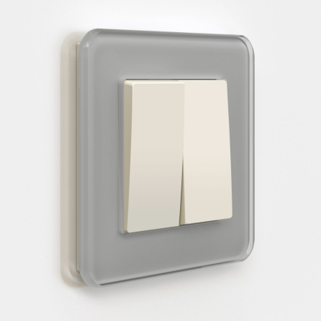 Выключатель двухклавишный (айвори матовый) Werkel W1120062