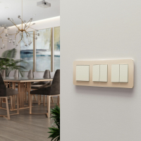 Выключатель двухклавишный (айвори матовый) Werkel W1120062