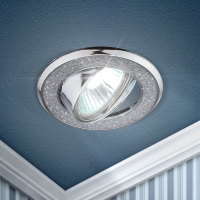 Нарушена упаковка! <173353> Точечный встраиваемый поворотный светильник Эра DK18 CH/SH SL C0043759