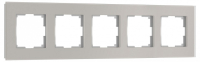 Рамка на 5 постов Werkel Senso дымчатый soft-touch W0053117