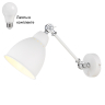 Спот с 1 лампочкой Arte lamp A2054AP-1WH+Lamps 