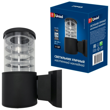Уличный свет Uniel UUL-S11A 60W/E27 IP65 BLACK (UL-00006809) 
