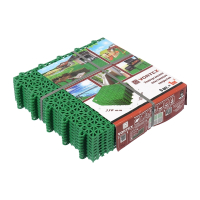 Нарушена упаковка! <296337> Покрытие пластиковое, универсальное 1м.кв. (9 плиток) цвет зеленый VORTEX 5365