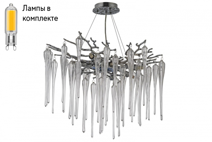 Подвесная люстра с лампочками Dio D arte Tavenna H 1.5.60.101 N+Lamps 
