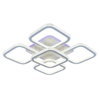 Люстра потолочная светодиодная с пультом ДУ Profit Light 8023/4+1 WHT 300W+10W RGB