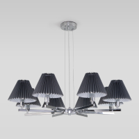 Подвесная люстра Peony Eurosvet 60136/8 хром/графит