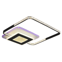 Светодиодная диммируемая люстра с ПДУ Profit Light 8293 WHT+BLK 92W+10W RGB